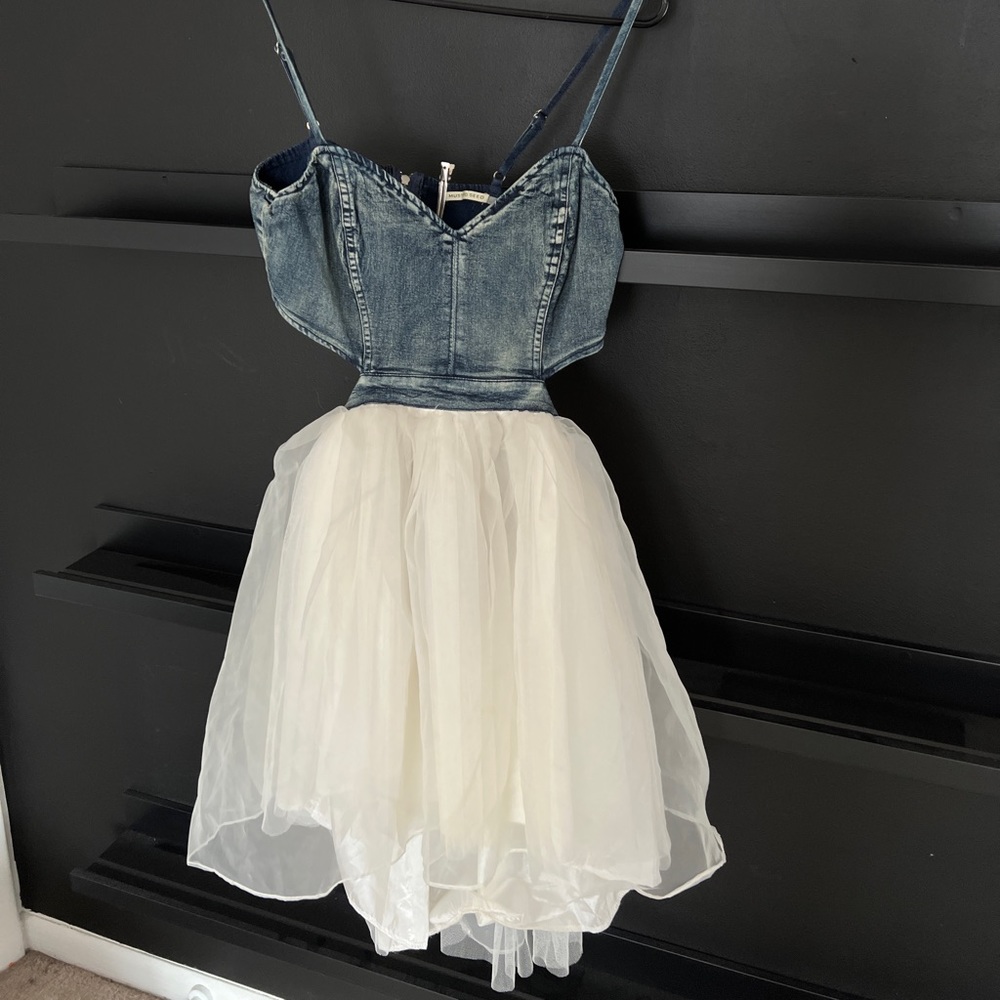 Denim Mustard Seed Summer Dress Preowned Size S Small
